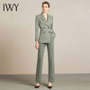 IWY/橄榄绿商务英伦风职业装西服西装套装裤女修身百搭工作服204026C1+P6 商品缩略图1