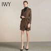 IWY/复古设计感黑咖格子西装套装女职业商务干练百搭气质204028Q1S1 商品缩略图1