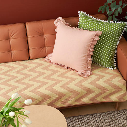 拼色沙发巾双面防滑全盖北欧盖巾垫罩纯棉四季通用美式盖布轻奢布艺 商品图0