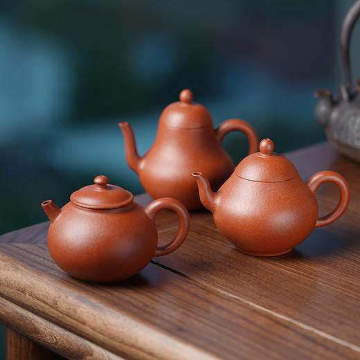 梨皮朱泥三绝紫砂壶，典藏级梨皮朱泥老料，复刻清代三大高手名壶，大师监制 商品图0