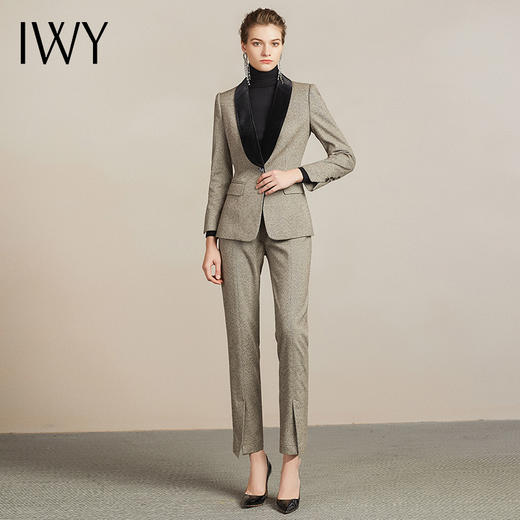 IWY/商务正装女总裁职业西服套装女时尚修身显瘦气质名媛204024C1P1 商品图1