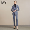 IWY/简约时尚蓝色通勤百搭西服西装套装女职业商务休闲干练工作服204025C1P1 商品缩略图4