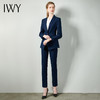 IWY/藏青色职业装西服西装正装套装女商务通勤干练修身CP10351 商品缩略图4