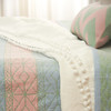 菱形拼色床盖冬季纯棉床盖单件加大美式全棉高端榻榻米双面两用床上用品 商品缩略图3