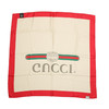 GUCCI 古驰 女士春夏象牙色红边GUCCI标识真丝围巾丝巾方巾 混色 529002 3G001 9274 商品缩略图1