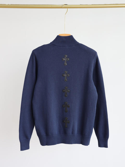 C.H 氪萝心 全棉针织水洗 拉链毛衣 针织衫 MY056 商品图12