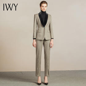 IWY/商务正装女总裁职业西服套装女时尚修身显瘦气质名媛204024C1P1