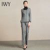 IWY/高端复古灰色西装套裤女职业西服正装204009CP1 商品缩略图4