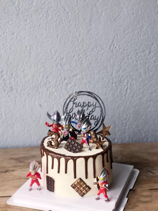 （5）奥特曼主题定制蛋糕，全部私人订制，装饰已实物为准 商品图0