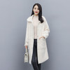 PY-1075NJ    冬季新款时尚翻领金貂绒大衣韩版宽松气质淑女中长款女装外套 商品缩略图4