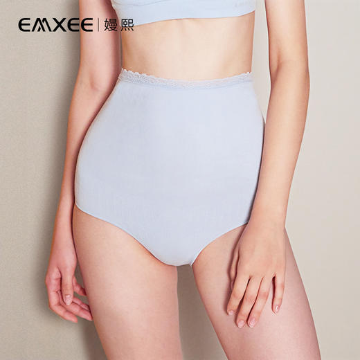 嫚熙孕妇高腰蕾丝边内裤 商品图0