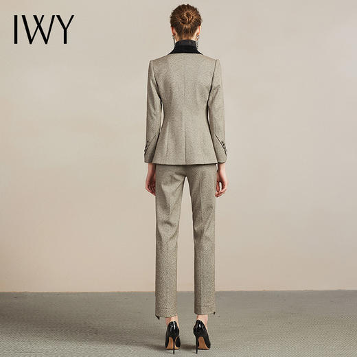 IWY/商务正装女总裁职业西服套装女时尚修身显瘦气质名媛204024C1P1 商品图3
