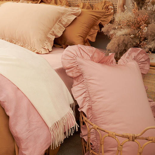 莫兰迪花边枕睡觉单人枕头成人家用单个护颈枕助睡眠枕男女超柔软 商品图1