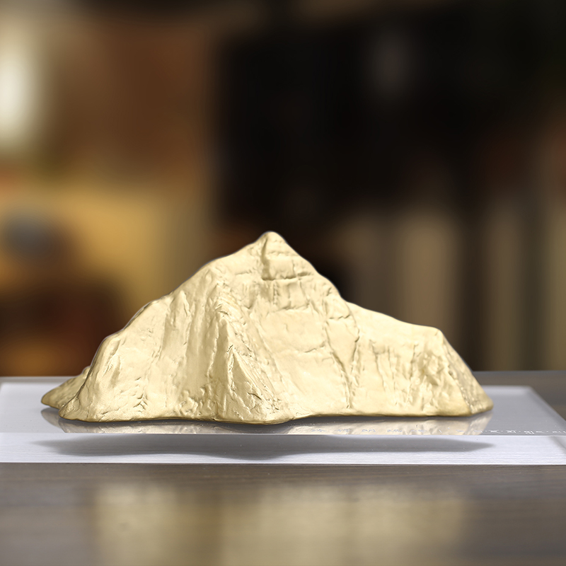 醍醐 景德镇 青白釉瓷器 珠穆朗玛峰（60周年版）摆件工艺品 雪山 银山 金山