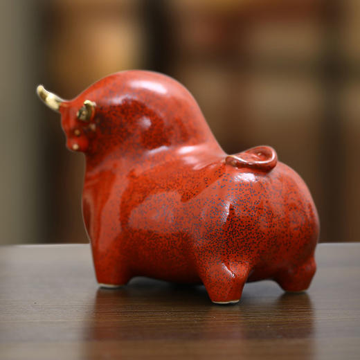 醍醐 瓷 牛转乾坤 摆件 礼盒装 商品图1