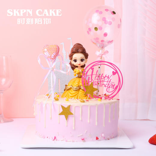 【女孩生日人气第1】贝儿公主-水果夹心奶油网红蛋糕 商品图0