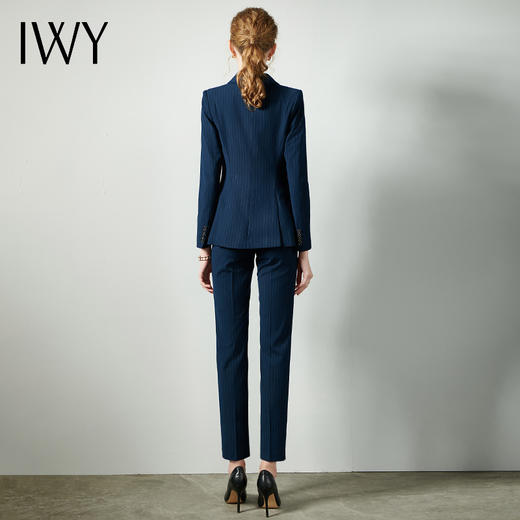 IWY/职业装藏青色西服西装套装女售楼部职场商务干练经理团队工作服装CP10345 商品图3