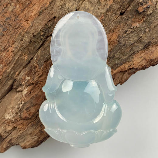 派瑞翡翠 翡翠观音 糯种 飘绿花 商品图4