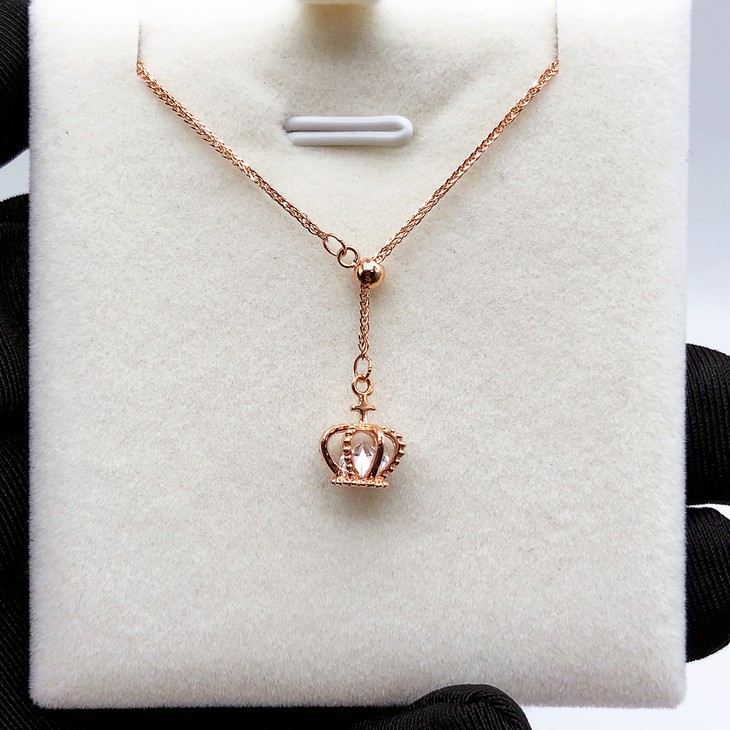 【queen女王】18k玫瑰金项链 - 客订珠宝