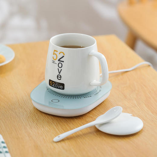 微重力三挡调节感应保温杯垫轻薄小巧礼盒加热垫带盖咖啡办公室两款可选 商品图1