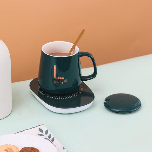 微重力三挡调节感应保温杯垫轻薄小巧礼盒加热垫带盖咖啡办公室两款可选 商品图2
