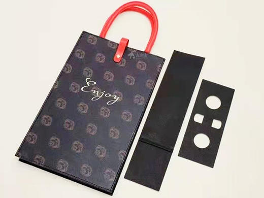 高档红酒葡萄酒折叠包装袋礼袋皮袋 商品图2