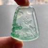 冰种绿色巧雕翡翠梅花鹿牌 商品缩略图8