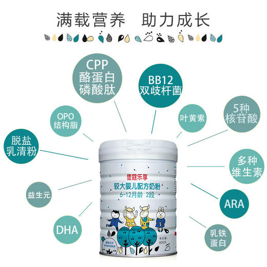 Mille麦蔻【乐享2段800g】6-12个月较大婴儿配方奶粉【麦蔻】 商品图2