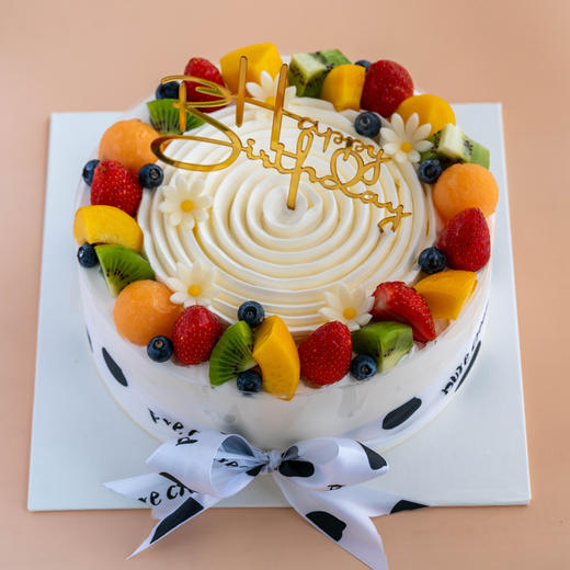 乳脂奶油蛋糕  香浓奶油和新鲜水果搭配 生日蛋糕 新款乳脂奶油蛋糕03 商品图0