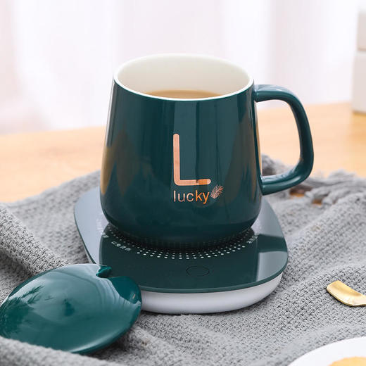 微重力三挡调节感应保温杯垫轻薄小巧礼盒加热垫带盖咖啡办公室两款可选 商品图0