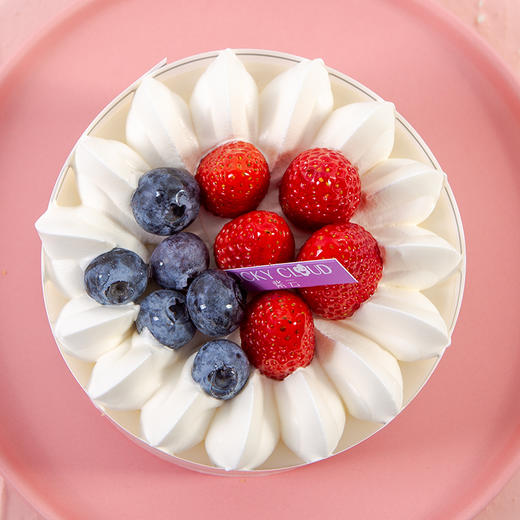 风之恋下午茶 5寸 直径约12.5cm 无生日帽和生日蜡烛 配刀叉碟 商品图1