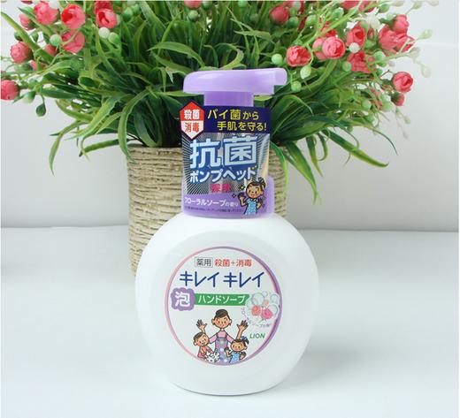 KJ 秒杀日本狮王洗手液 宝宝专用消毒杀菌  250ml 柠檬香型+果香型250ML FR2108 商品图2