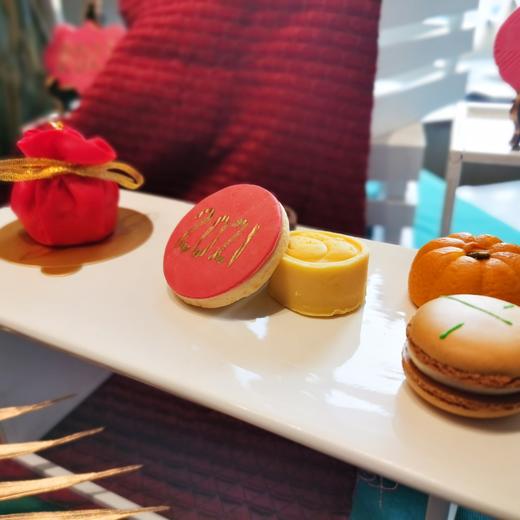 【甜久荟-经典茶歇-喜庆主题案例】新年 开业 生日 隆重活动 适合30人左右套餐 咸点甜食比例可以任意调整 美观大气  会谈留客 吸引注意力 天然食材 摆台为部分点心 如需要升级服务内容可联系客服 商品图8