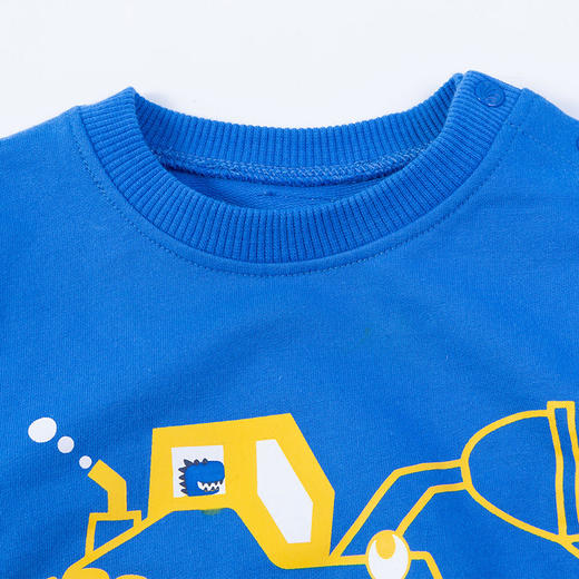 贝贝怡童宝宝卡通帅气休闲工程车两件套套装211T2205 商品图10