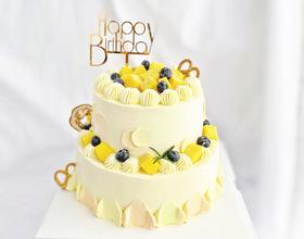 芒果时光｜双层鲜果蛋糕