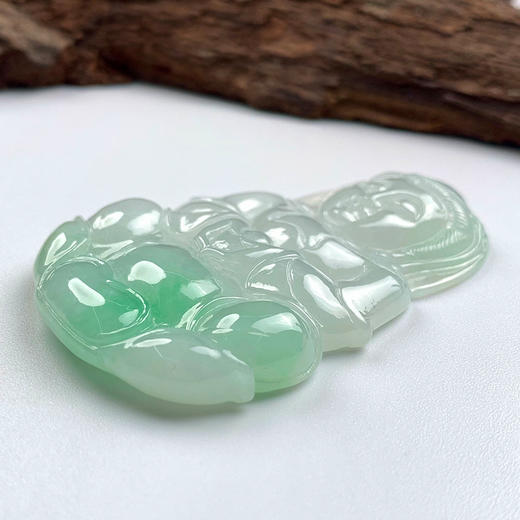 派瑞翡翠 翡翠观音 糯种 飘绿花 商品图3