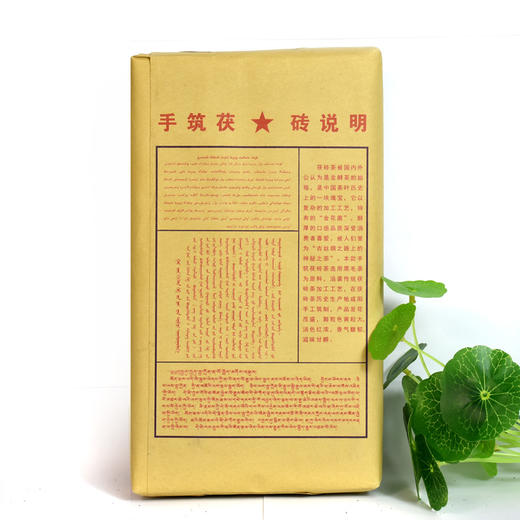 泾渭茯茶 手筑 黑茶大砖1公斤 有金花 商品图2