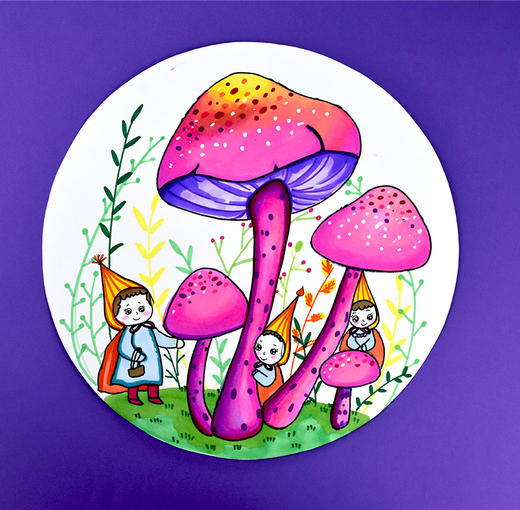 《蘑菇森林里的小精灵》【自动发货：下单后，点击手机短信中收到的链接，即可获取文件下载的链接；如有任何问题，可添加客服微信hm33268获得帮助】
 商品图0