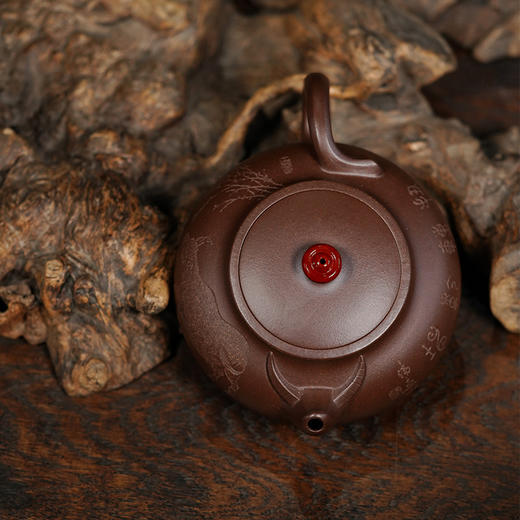 龙德堂陶艺 汤宣武《富贵牛贺岁系列-火牛纳祥·晚云烘月》  库存请咨询客服 商品图3