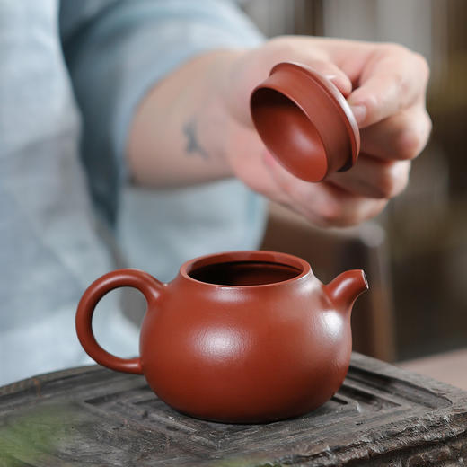【茄段】 180cc 煤窑皱皮朱泥 商品图3