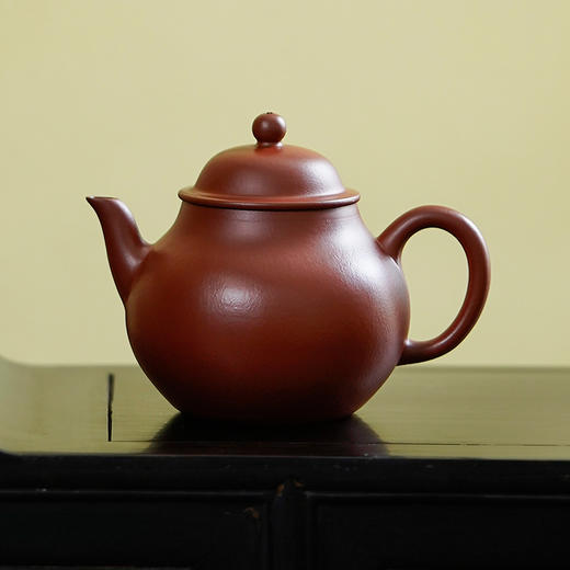 【鸣远式潘壶】145cc 煤窑皱皮朱泥 商品图0