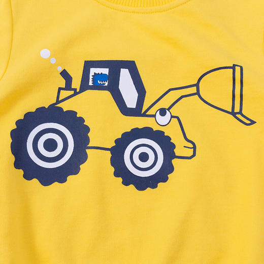 贝贝怡童宝宝卡通帅气休闲工程车两件套套装211T2205 商品图7