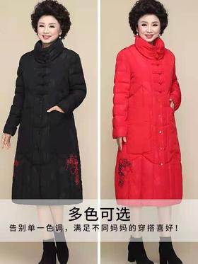 花布衣民族风长款棉服