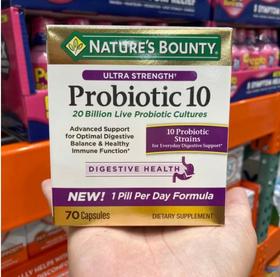 特价！NATURE'S BOUNTY probiotic20亿益生菌胶囊70粒   洛杉矶直邮