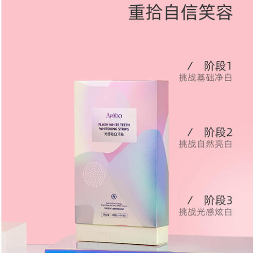 【3盒起送LOFR口气珠】荷兰艾优Apiyoo光感钻白牙贴一盒28贴2盒效果更佳 商品图1