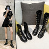 韩版个性潮靴女 秋冬2020新款百搭马丁靴女瘦瘦靴 41-43大码 商品缩略图0