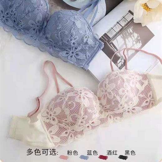 【买1送1】内衣女小胸聚拢无钢圈日系少女薄款红色本命年结婚新娘文胸罩日系bra文胸罩爆款热卖 商品图4