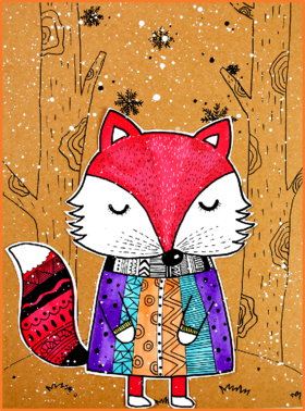 《穿花棉袄的小狐狸》【自动发货：下单后，点击手机短信中收到的链接，即可获取文件下载的链接；如有任何问题，可添加客服微信hm33268获得帮助】
