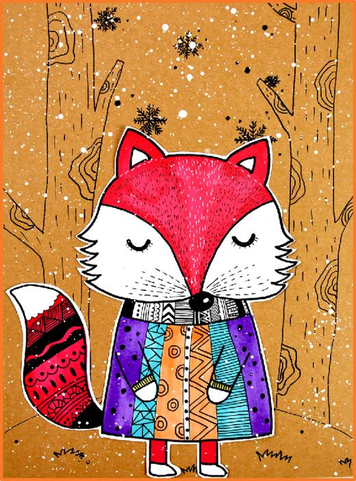 《穿花棉袄的小狐狸》【自动发货：下单后，点击手机短信中收到的链接，即可获取文件下载的链接；如有任何问题，可添加客服微信hm33268获得帮助】
 商品图0