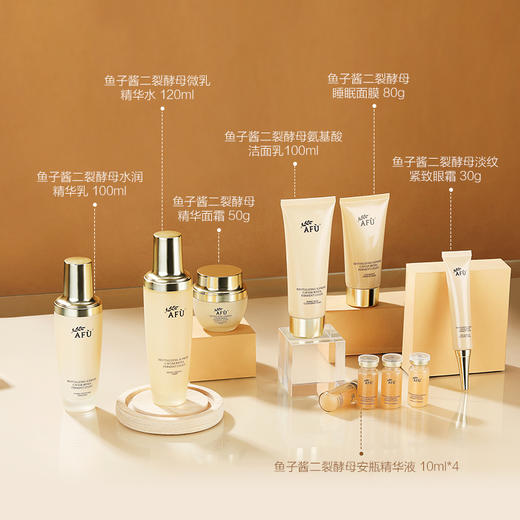 阿芙鱼子酱二裂酵母焕颜奢养系列护肤套盒送同款精华水120ml+精华乳100ml 商品图5